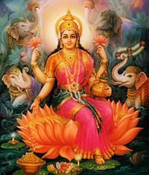 Information about goddess lakshmi  of wealth and beauty lakshmi devi pooja phalam,pooja vidhanam and more